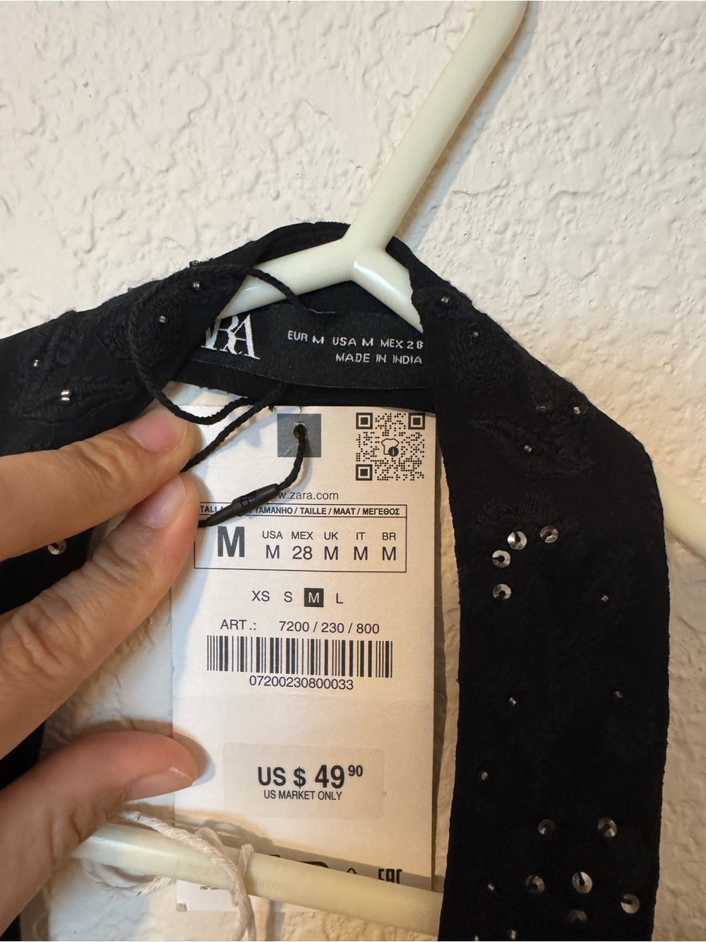 NWT Zara embroidery halter top M - Picture 7 of 12